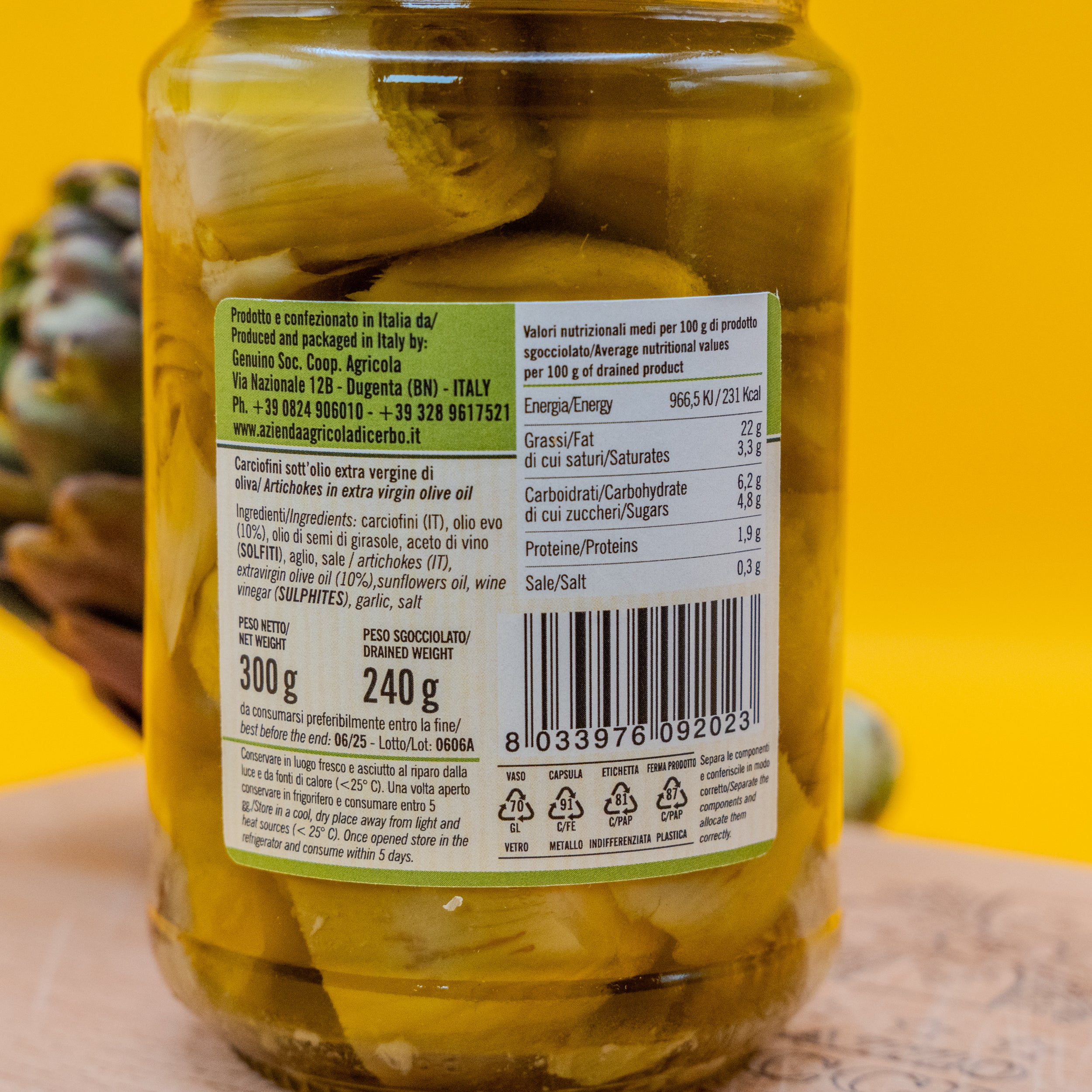 Carciofini Sott'Olio - Selezione Di Cerbo
