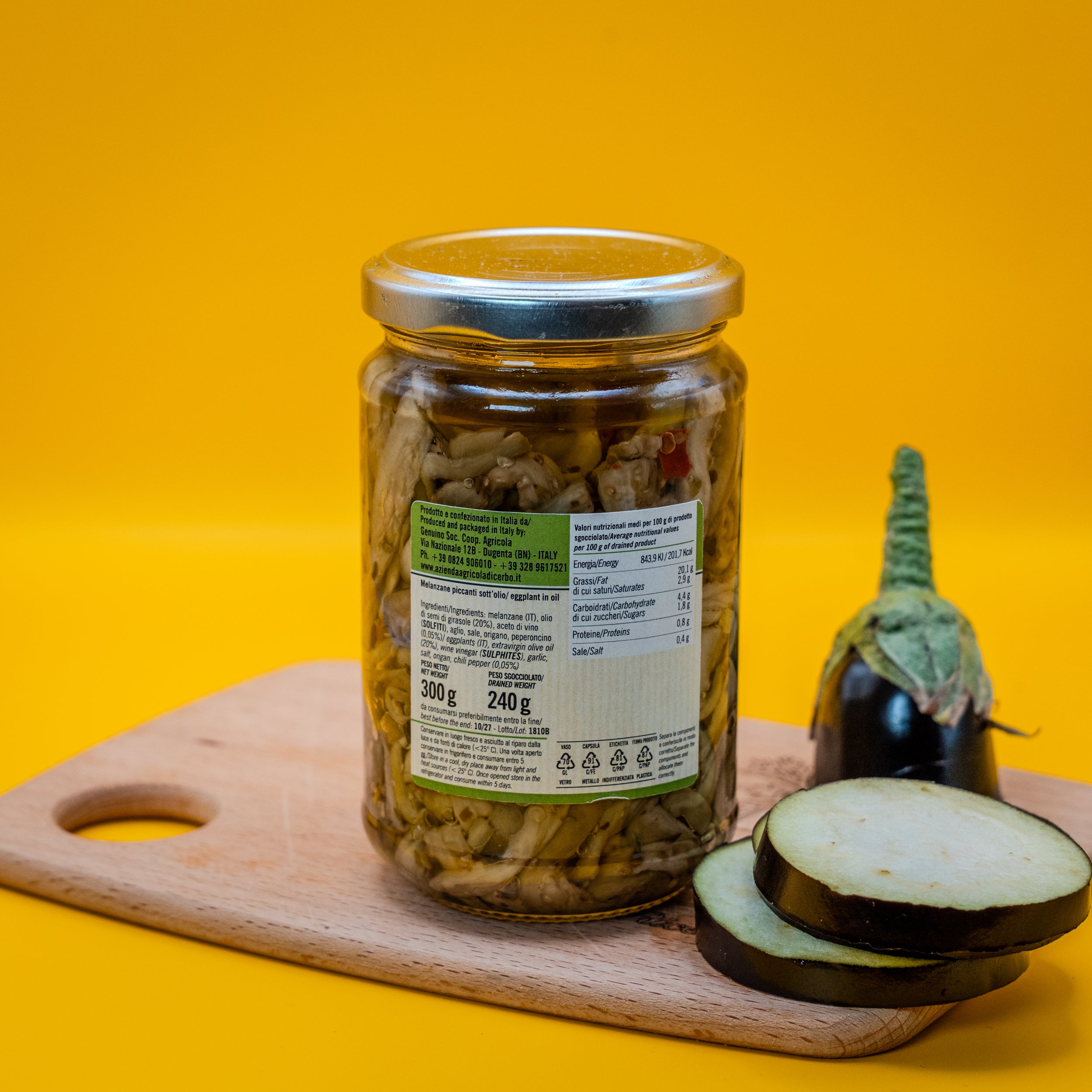 Melanzane Piccanti Sott'Olio - Selezione Di Cerbo
