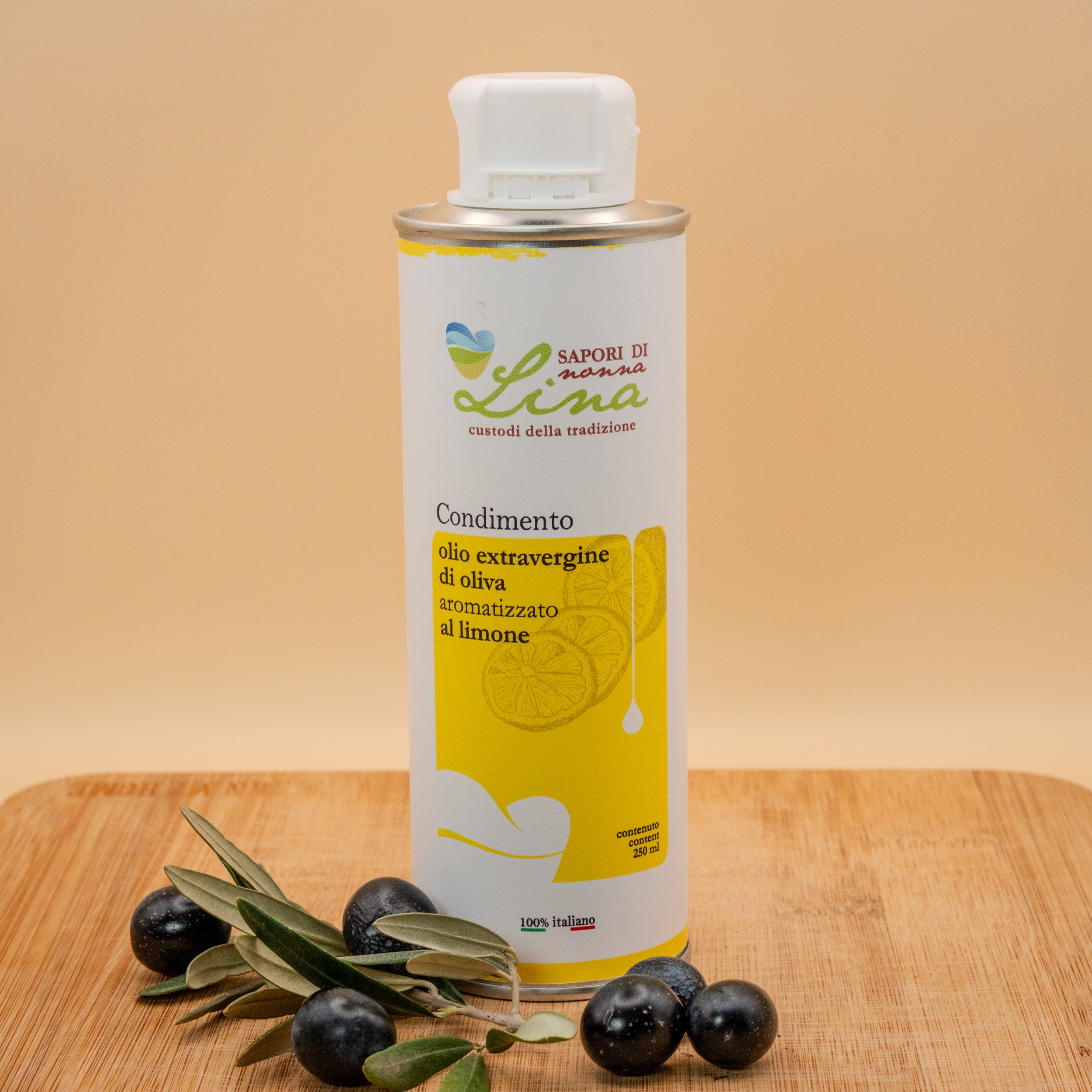 Olio EVO aromatizzato al Limone - Selezione Sapori di Nonna Lina