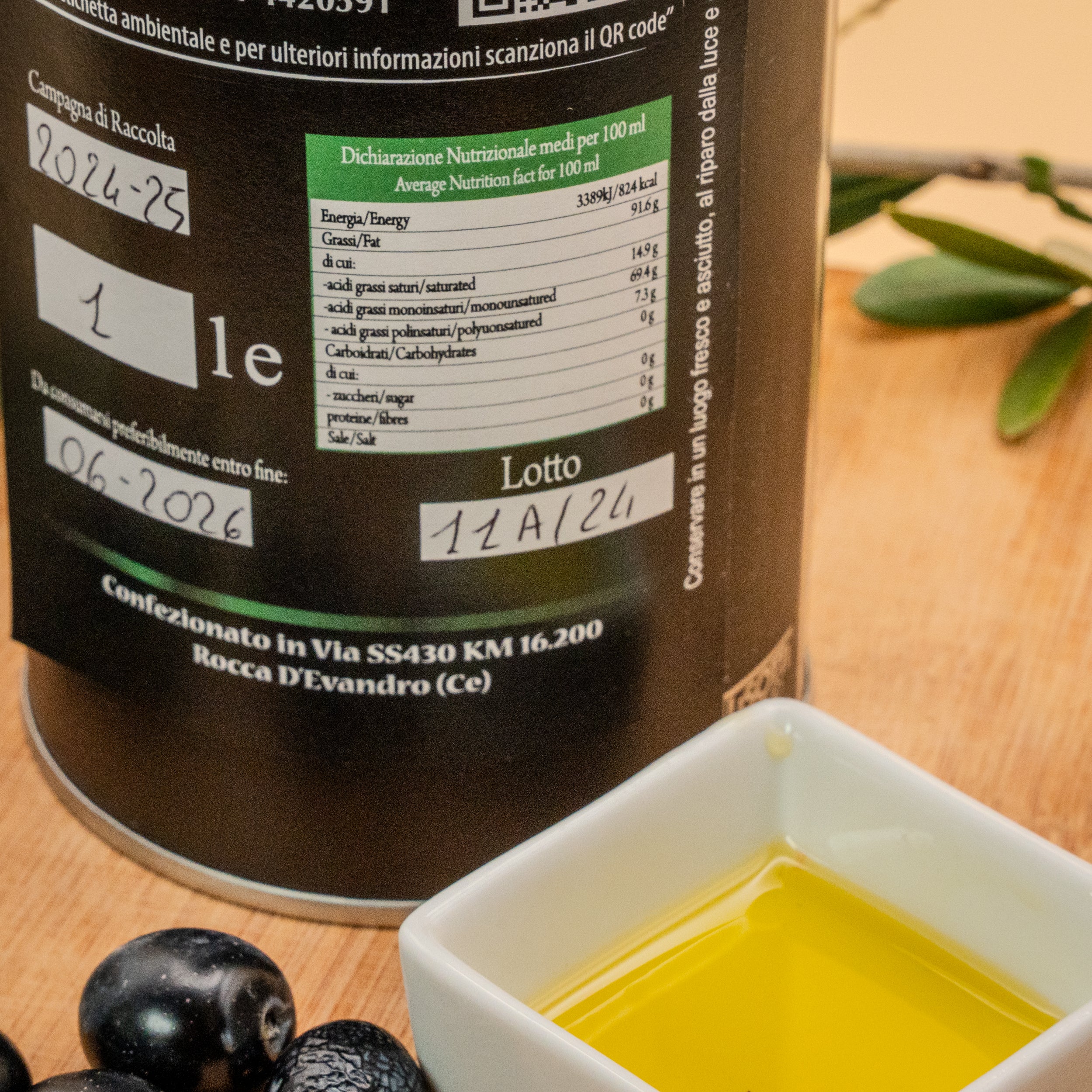 Olio Extra Vergine di Oliva in Lattina - Selezione Villa Sorbo