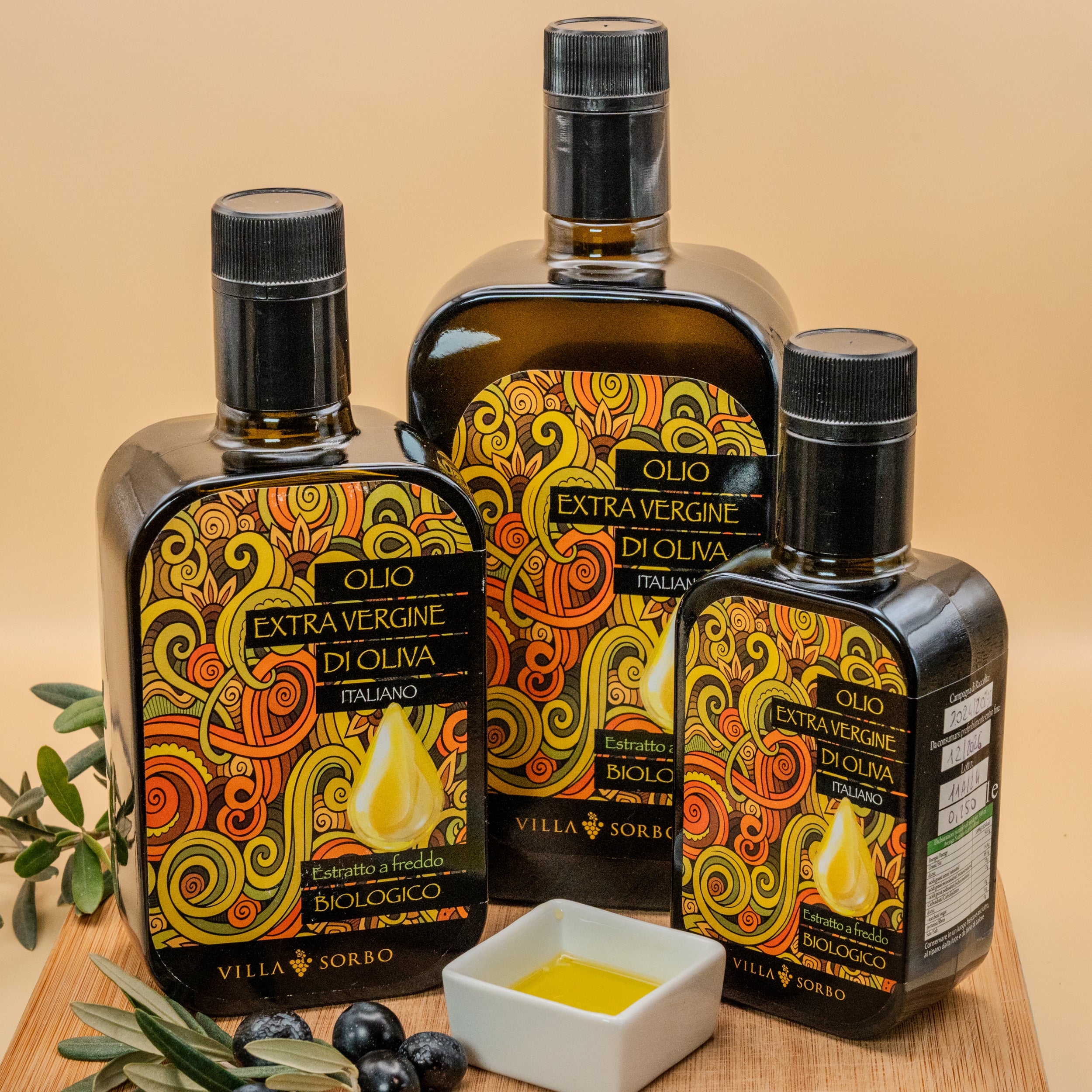 Olio Extra Vergine di Oliva Vetro Linea Oro - Selezione Villa Sorbo