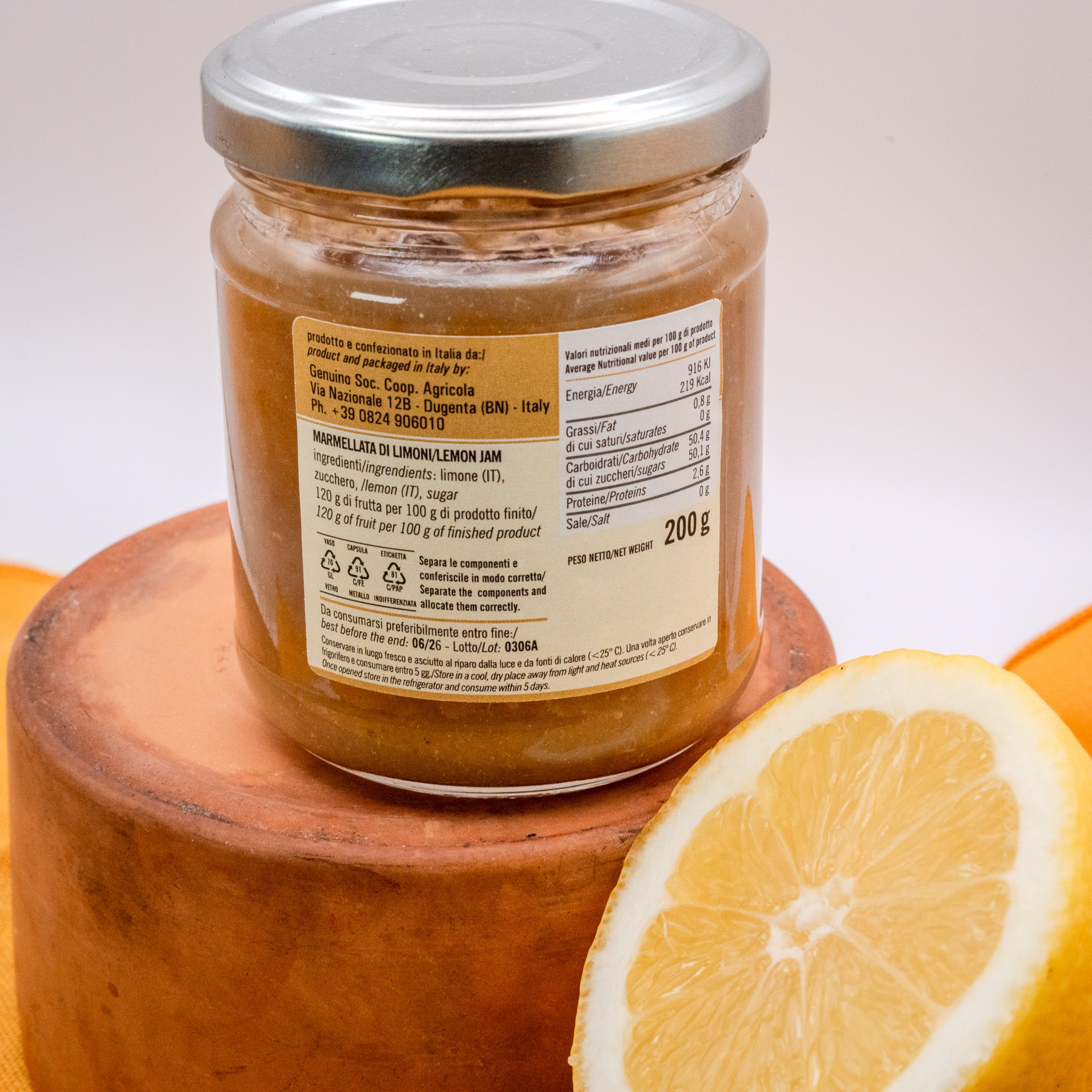 Confettura Extra di Limoni Biologica - Selezione Di Cerbo