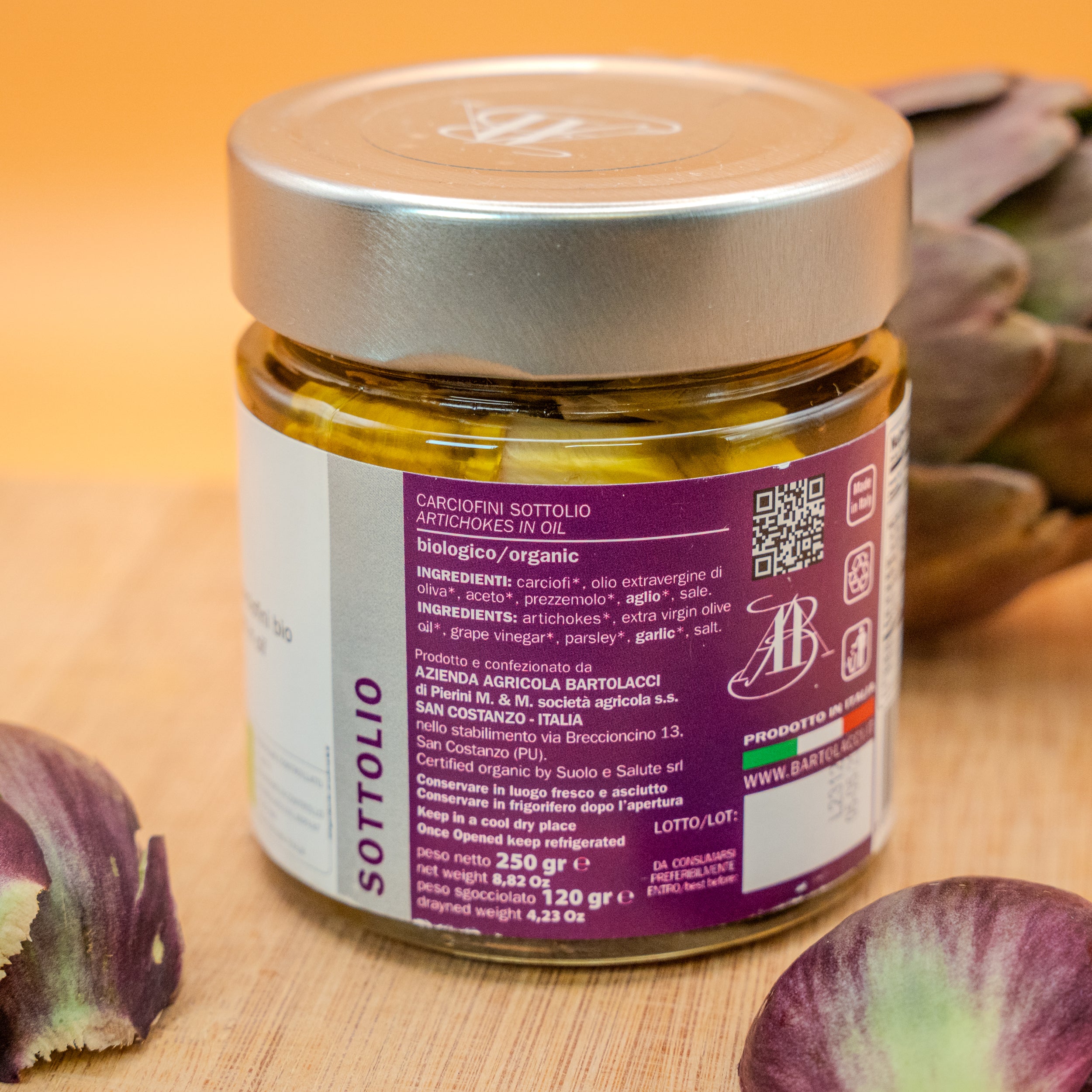 Carciofi Sott'Olio Biologici - Selezione Bartolacci