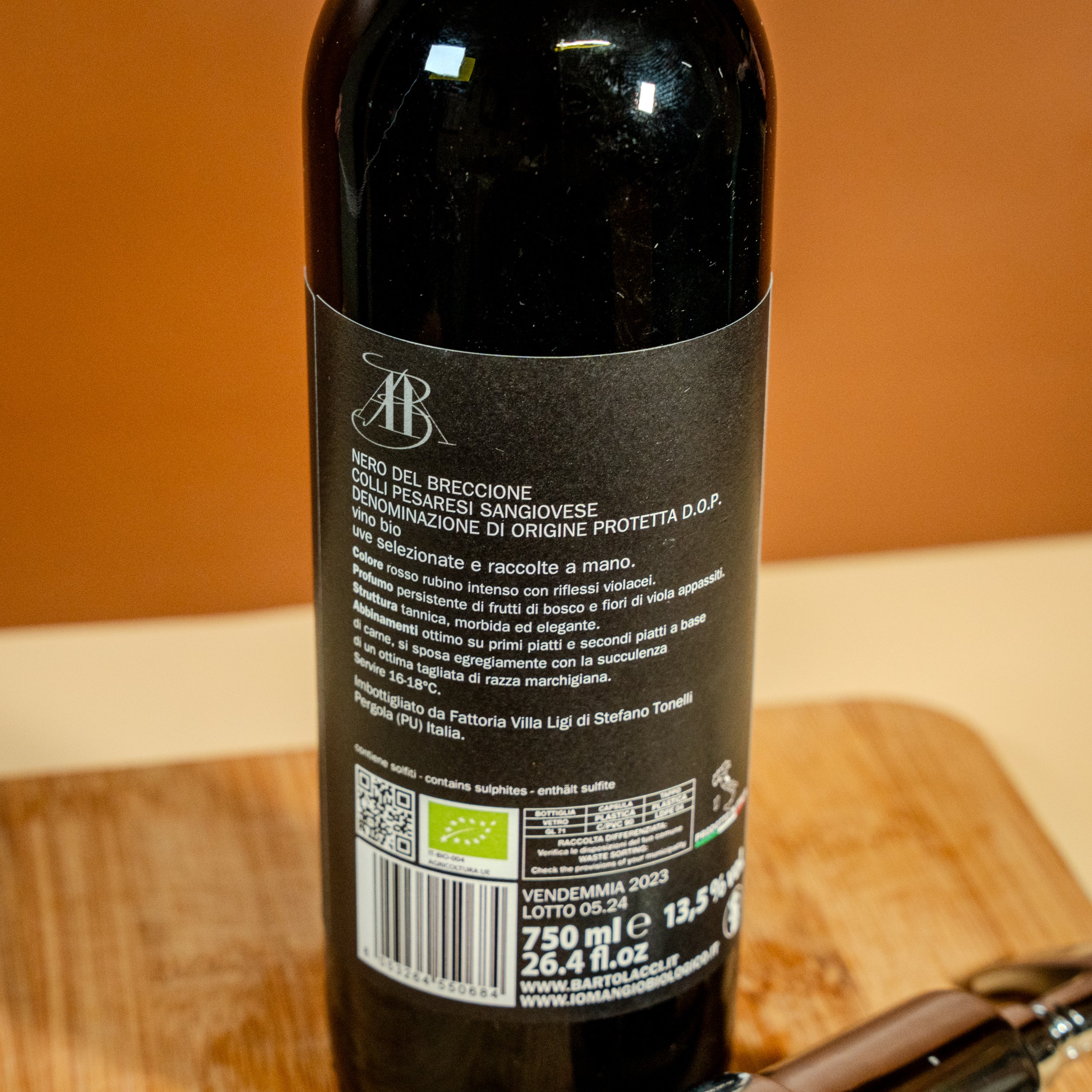 Colli Pesaresi Sangiovese D.O.C. Biologico - Selezione Bartolacci