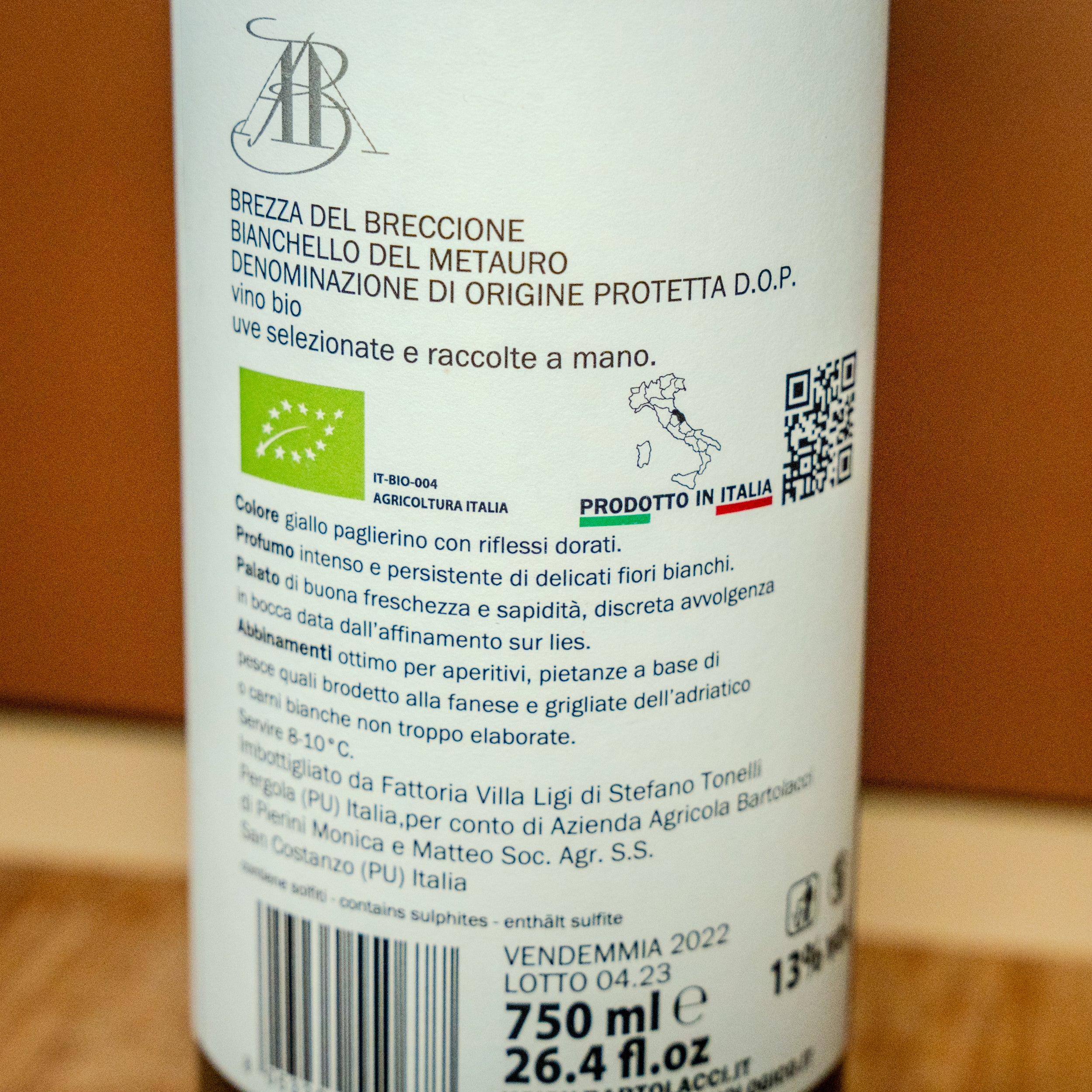 Bianchello delle Marche D.O.C. Biologico - Selezione Bartolacci