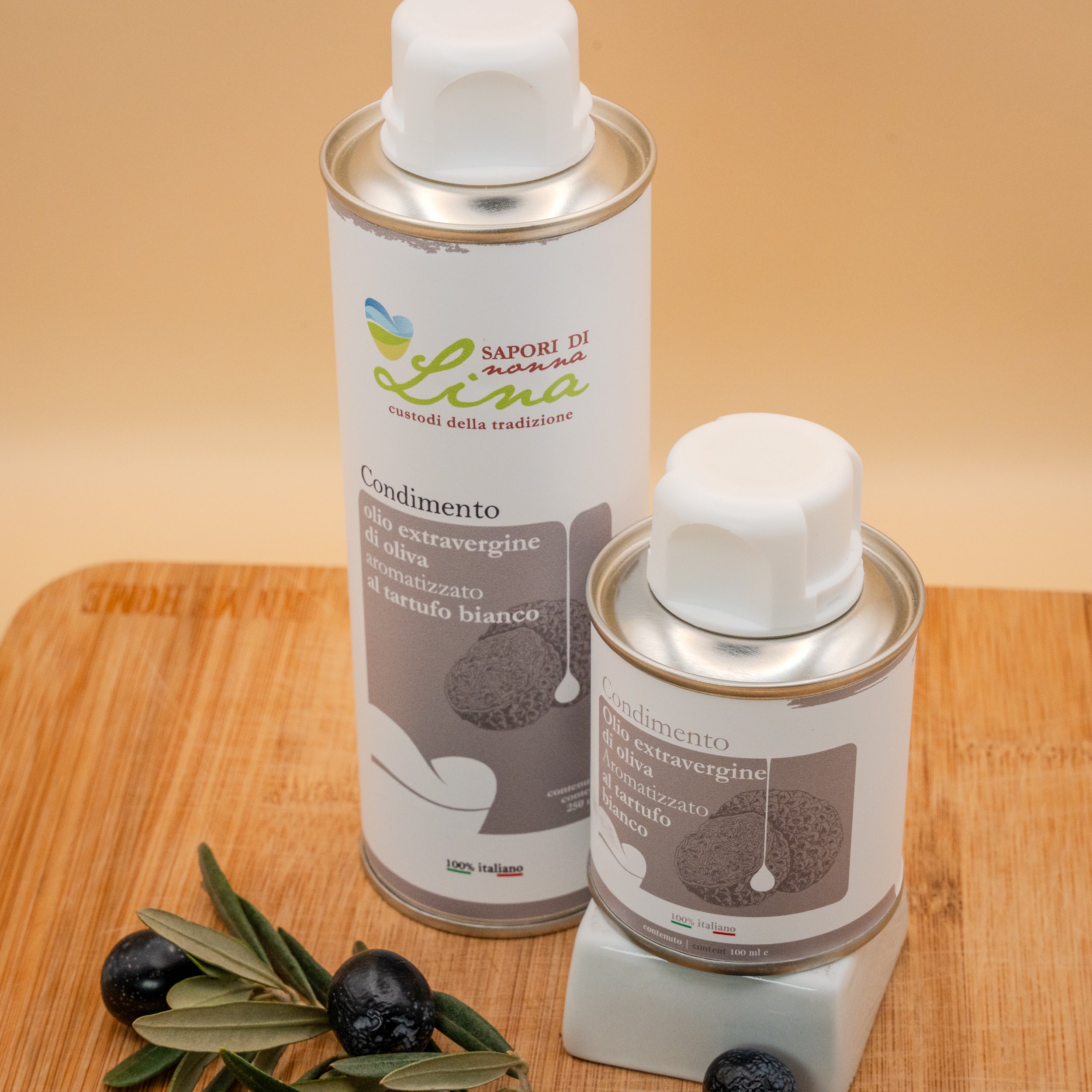 Olio EVO Aromatizzato al Tartufo Bianco - Selezione Sapori di Nonna Lina