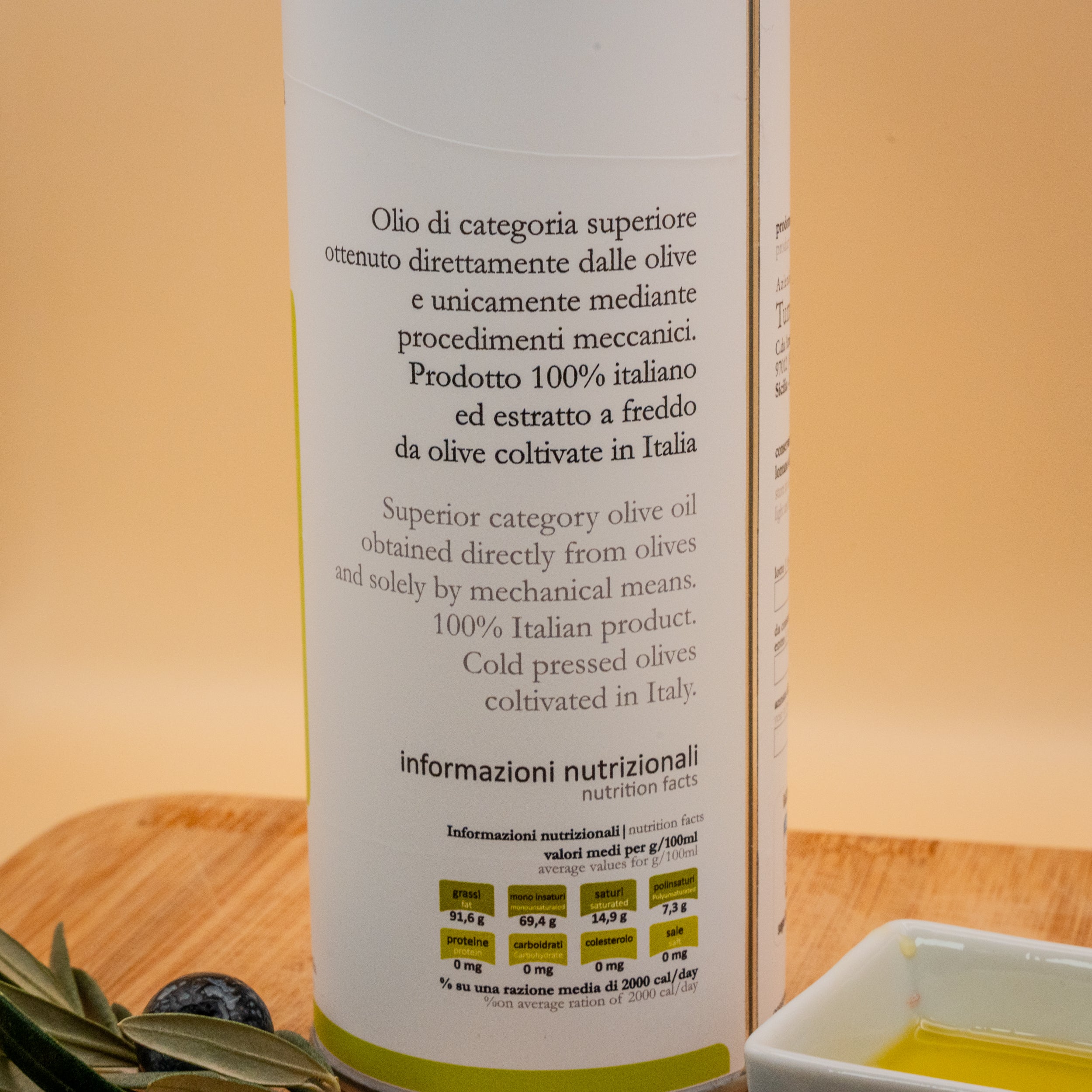 Olio Extra Vergine di Oliva Tonda Iblea - Selezione Sapori di Nonna Lina