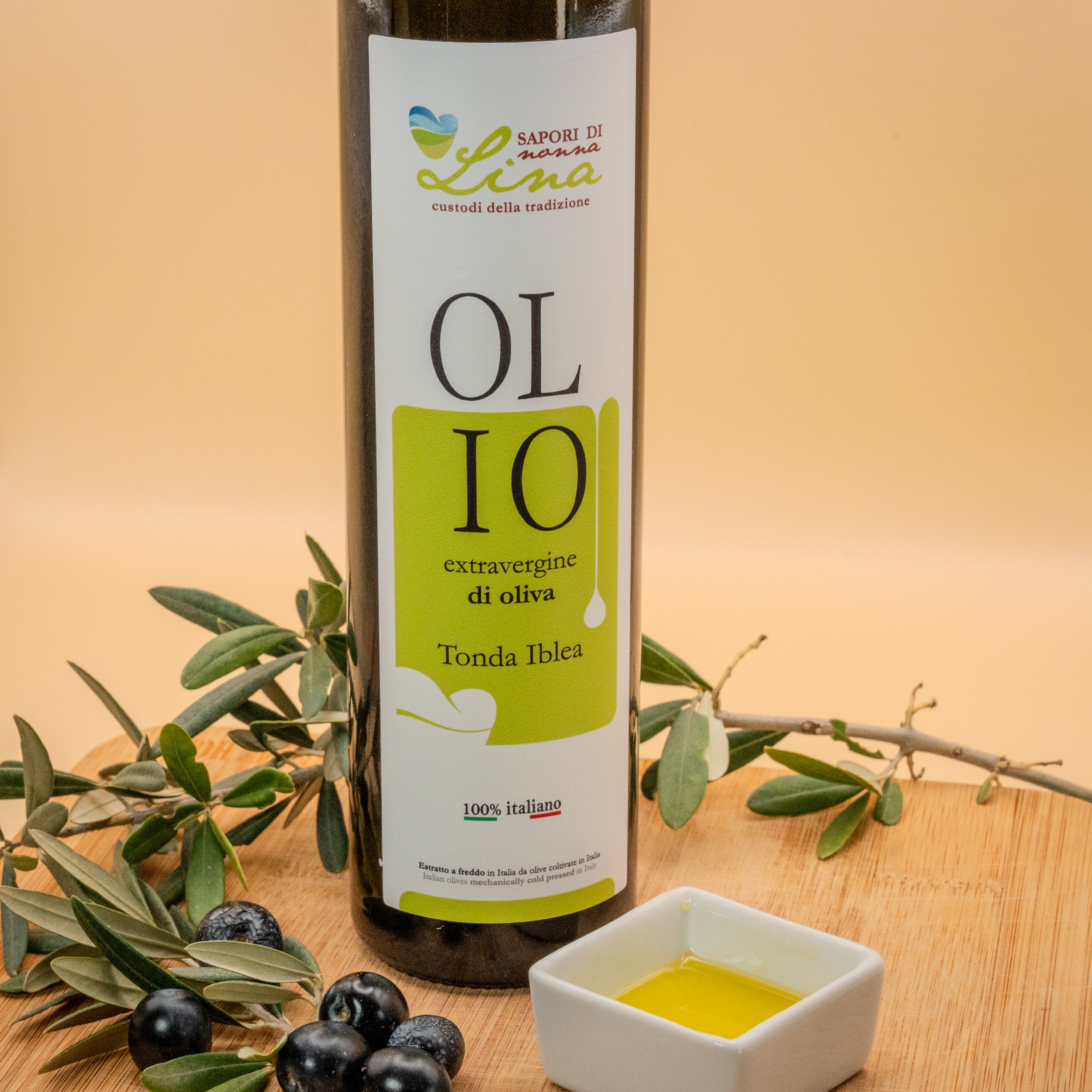 Olio Extra Vergine di Oliva Tonda Iblea in Vetro - Selezione Sapori di Nonna Lina
