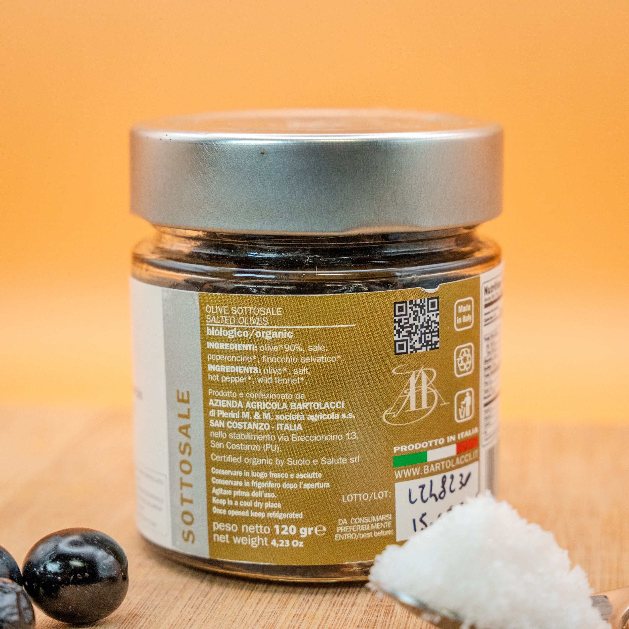 Olive Sottosale Biologiche - Selezione Bartolacci