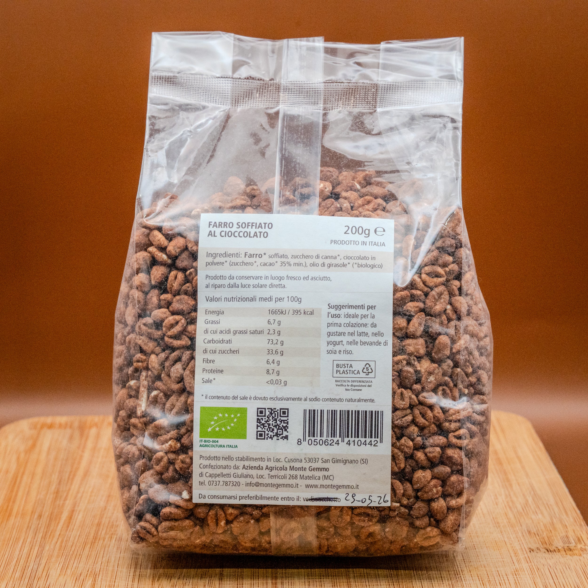 Farro Soffiato al Cioccolato Bio - Selezione Monte Gemmo