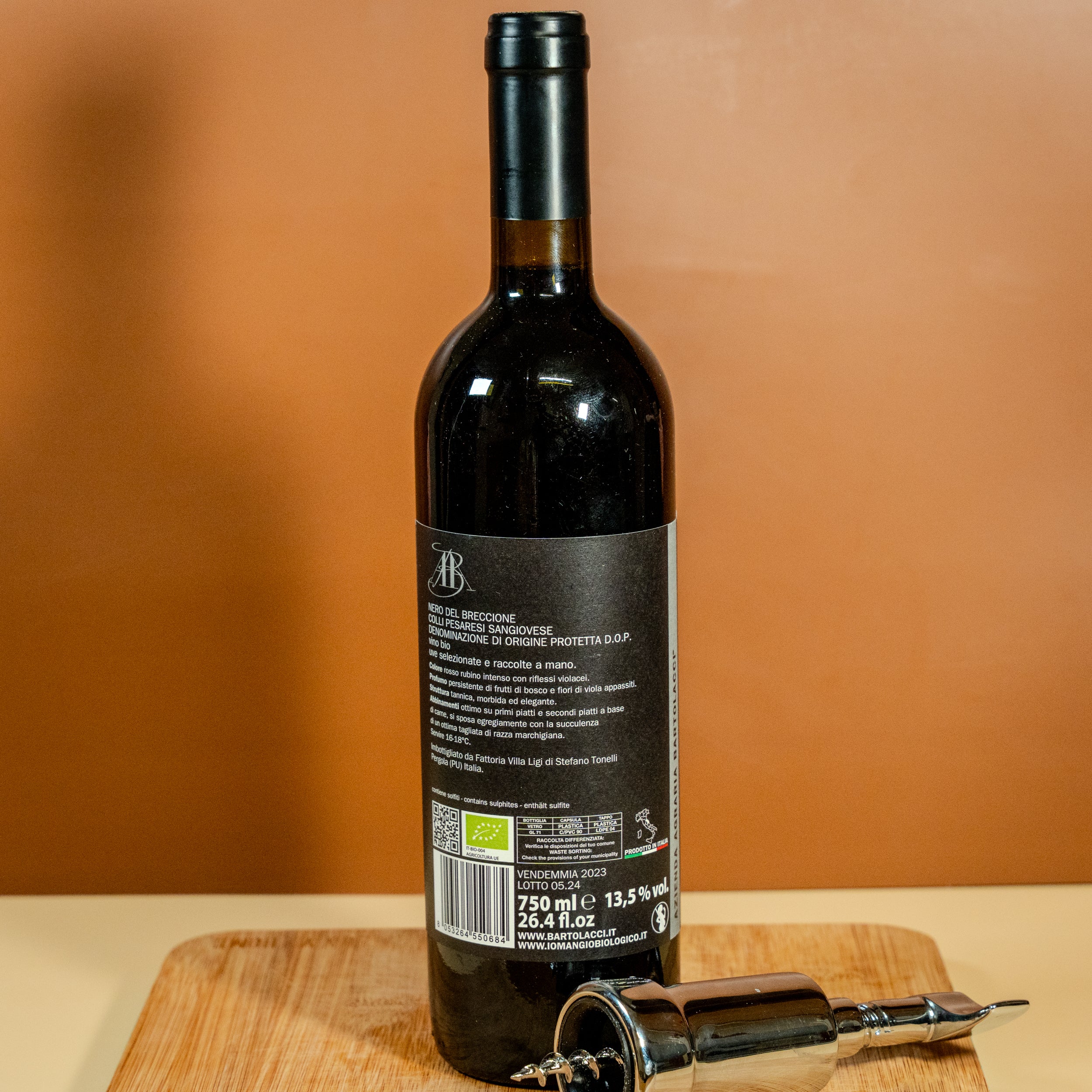 Colli Pesaresi Sangiovese D.O.C. Biologico - Selezione Bartolacci