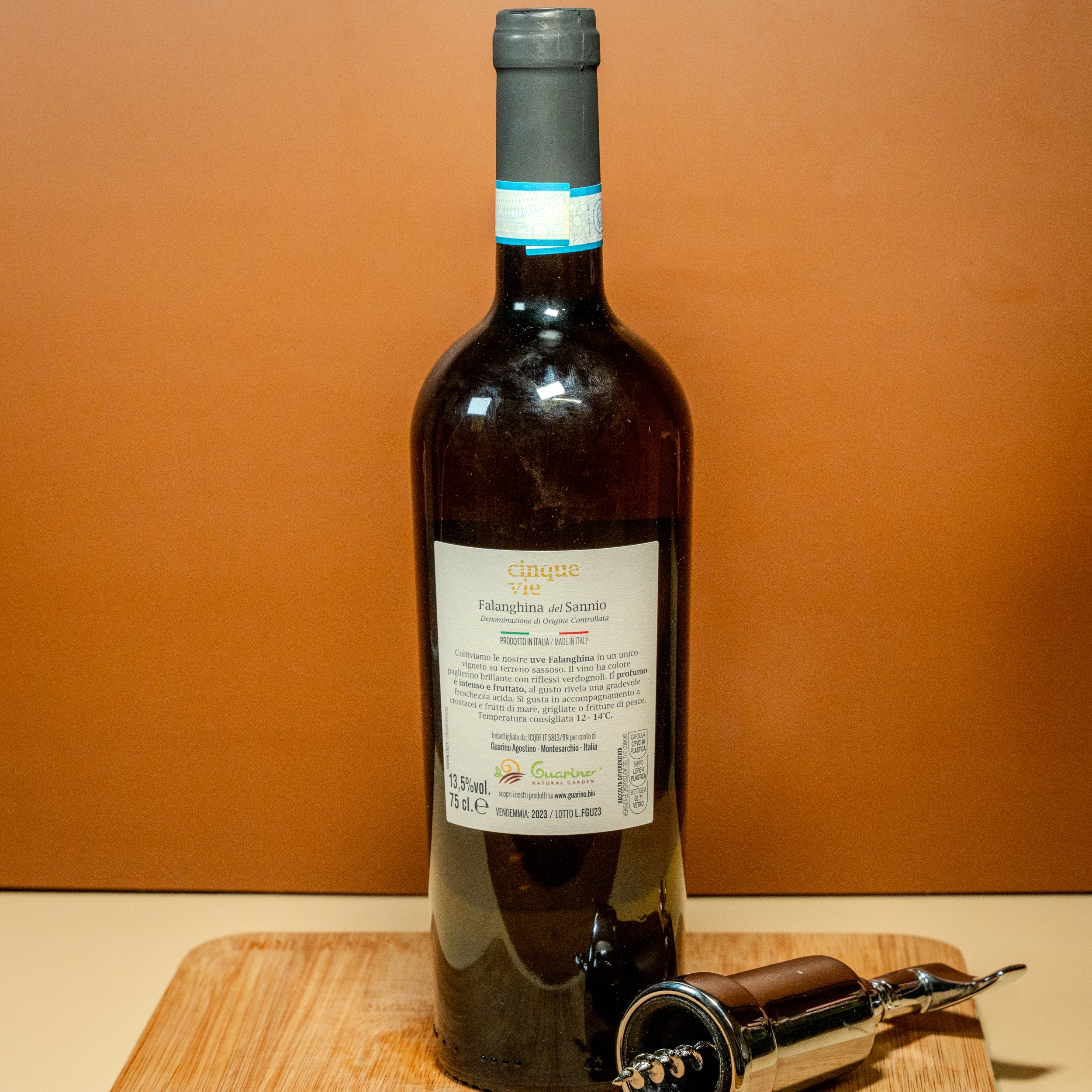 Vino Cinque Vie Falanghina DOC - Selezione Guarino Natural Garden